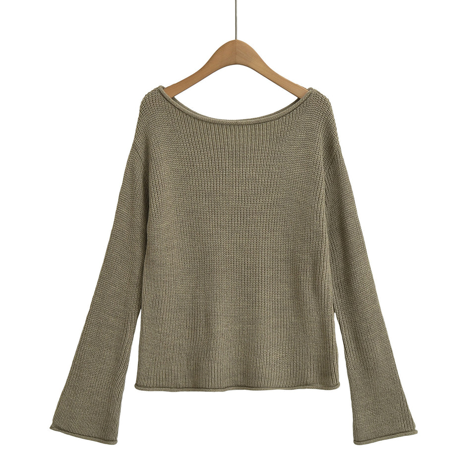 One shoulder top sweater
