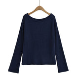 One shoulder top sweater